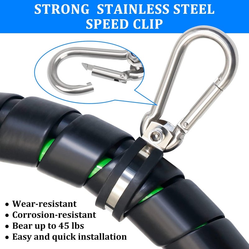 YiaChuii Hanger Bracket Assembly 2 Pack, Stainless Steel Airpower Line Clamp for 3-in-One Wrap Air Hose Lines for Tractor Trailer Semi Truck - Image 4